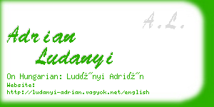 adrian ludanyi business card